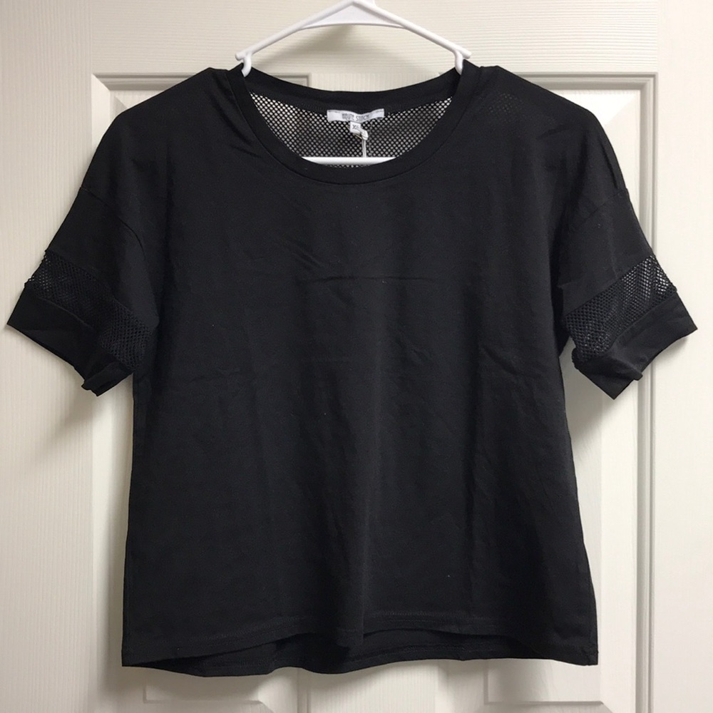 Mesh Black Tee